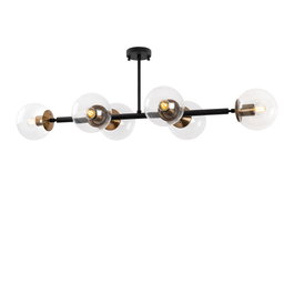 Opviq Fazli - 10496 Lámpara de araña en negro y antique